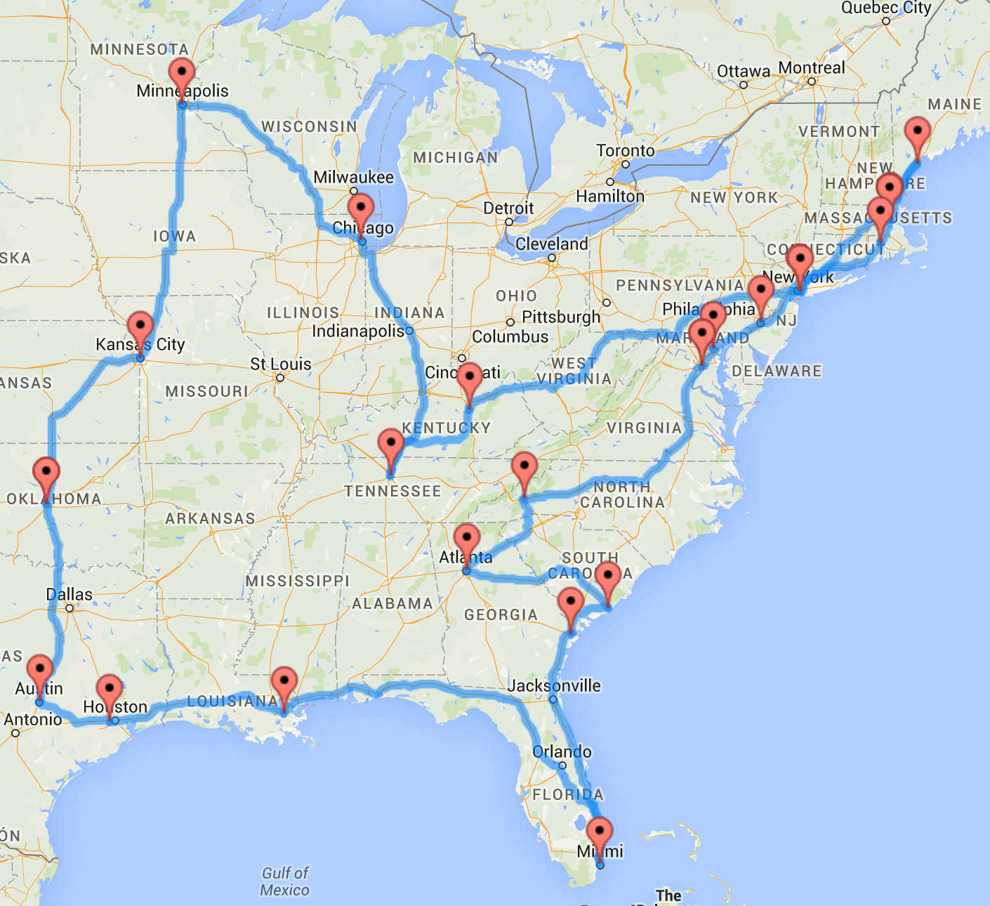 Usa Road Map Eastern United States Hot Sex Picture